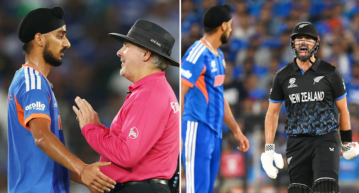 Cricket news: Umpires forced to step in after ugly moment threatens to boil over in T20 World Cup final