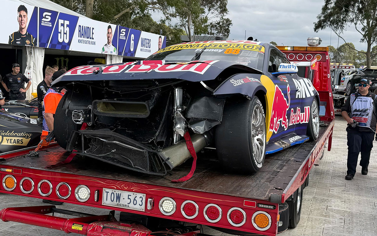 Supercars news: Broc Feeney’s dad lends a hand for rapid Mustang repair