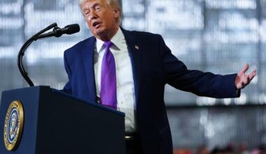 US President Donald Trump says military strikes have 'virtually destroyed' Iran.  Photo: AP PHOTO