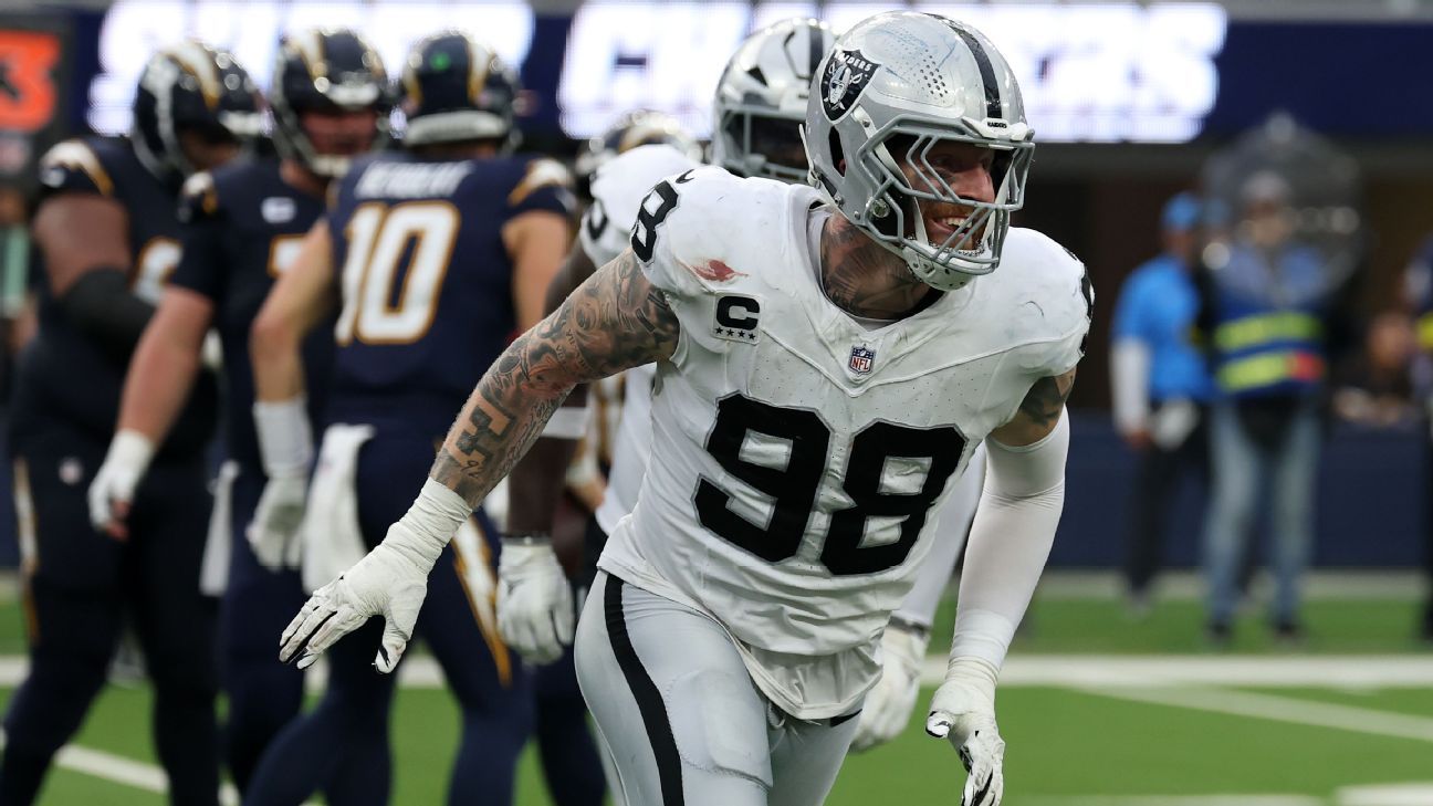 Maxx Crosby commits after nixed trade to Ravens: I'm a Raider