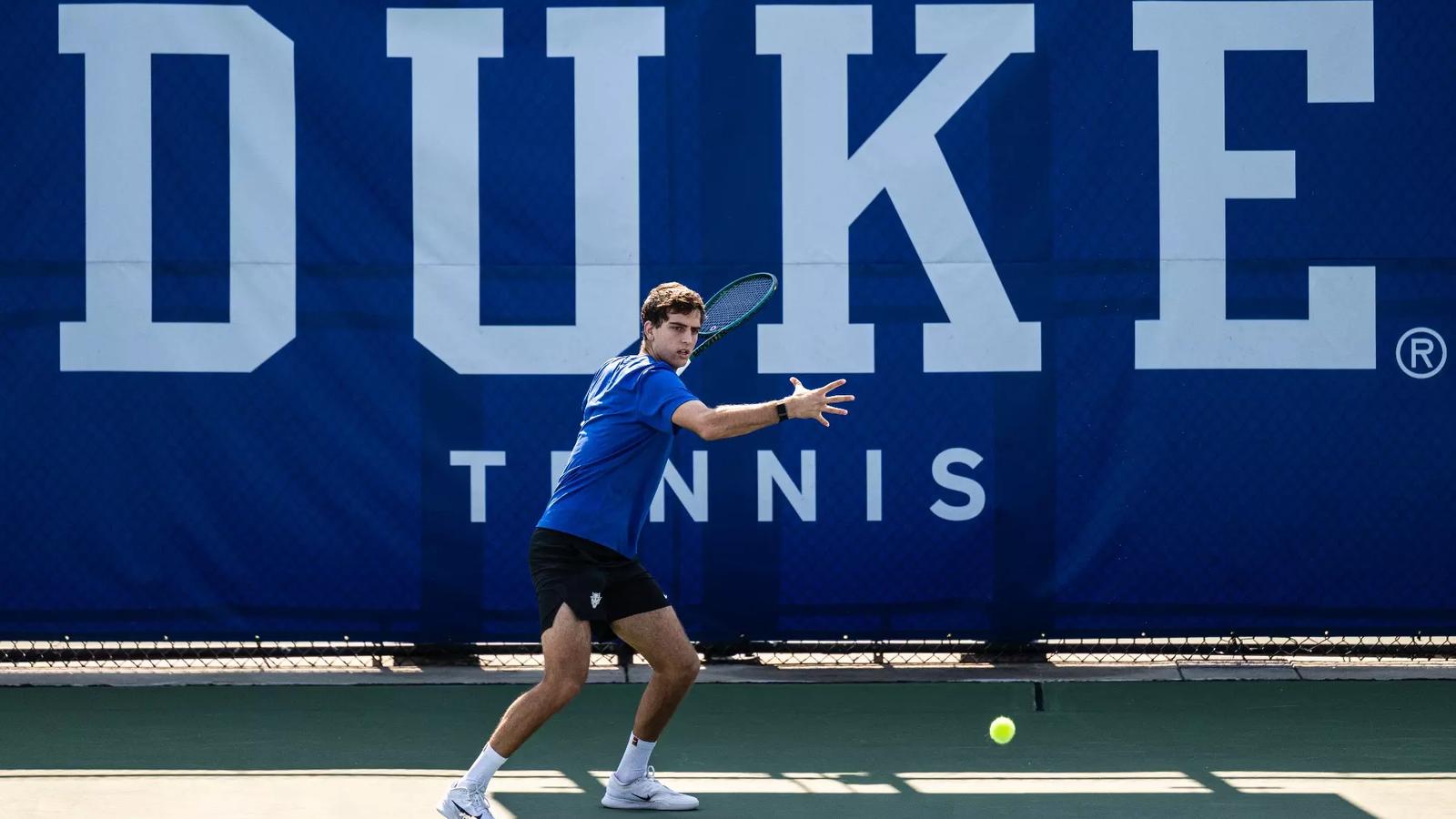 Duke men's tennis hosted Stanford for its outdoor ACC opener inside Ambler Tennis Stadium.