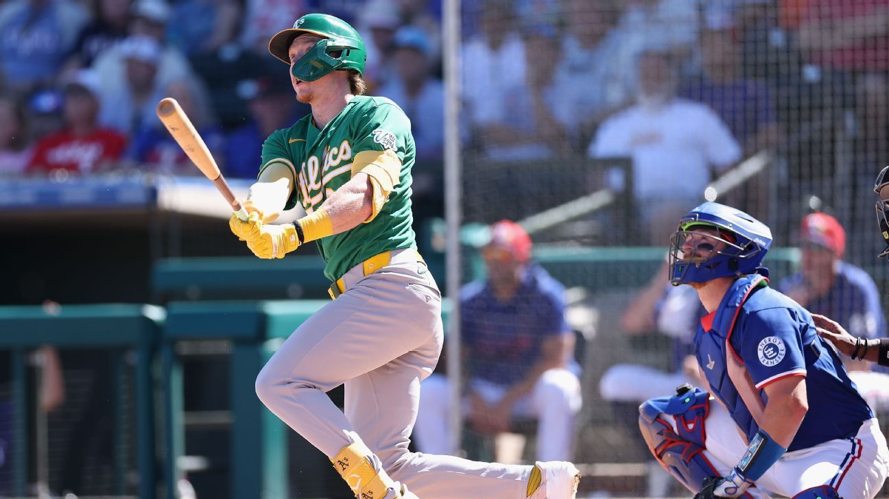 Athletics club 3 straight homers on 3 pitches against Padres