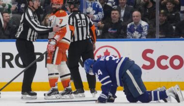 Leafs' Auston Matthews out for season after knee-to-knee hit