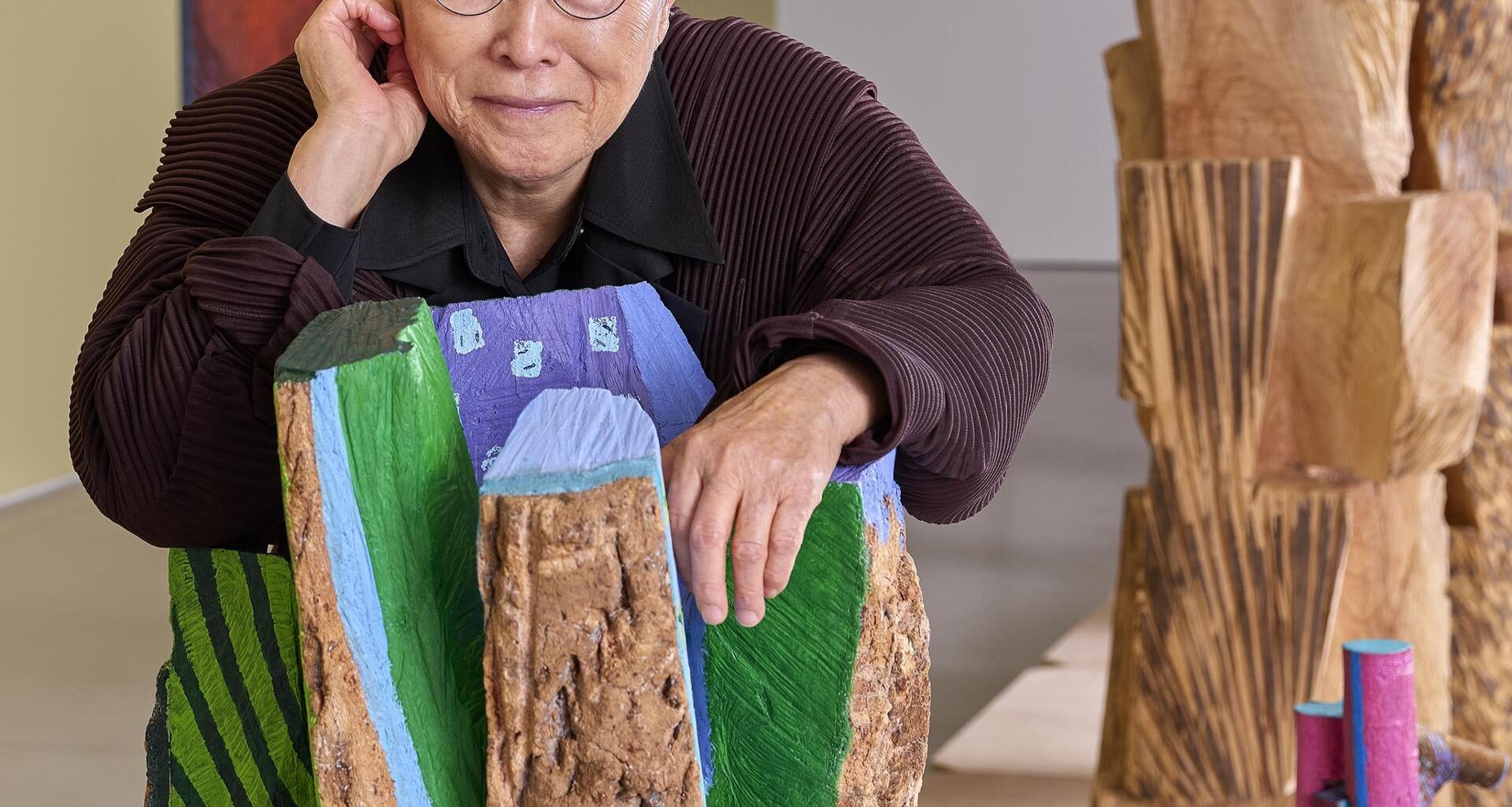 Nonagenerian sculptor Kim Yun-shin / Courtesy of Hoam Museum of Art