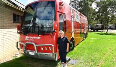 Big Red Kidney Bus brings lifesaving dialysis to Echuca tourists
