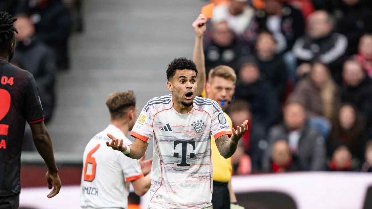 Bayern lose Luis Díaz's red-card appeal despite ref admission