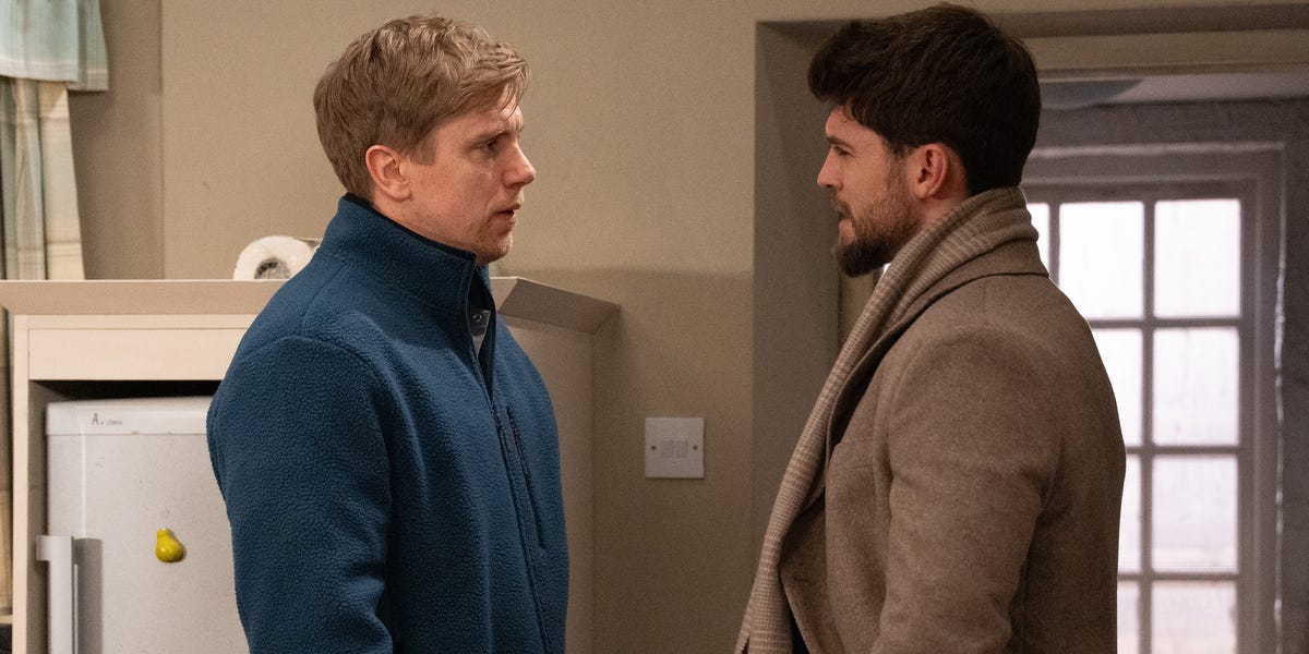 Emmerdale's Joe Tate to blackmail Robert Sugden in new farm twist