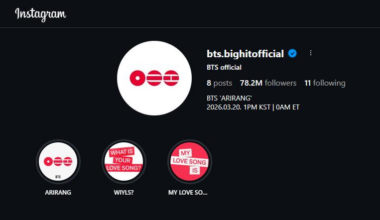 BTS instagram capture