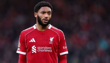 Liverpool's Joe Gomez absent from training ahead of Galatasaray second leg