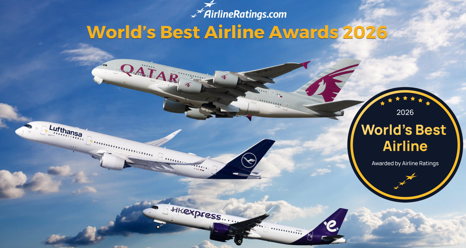 World's Best Airlines for 2026 by Airline Ratings