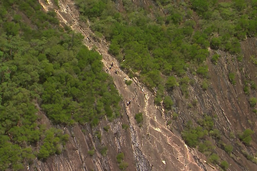 A view from above of Mount Beerwah.
