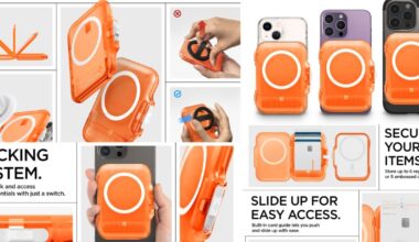 Spigen's new lockable Cosmic Orange Tintap MagSafe wallet hits $33 low, more from $27