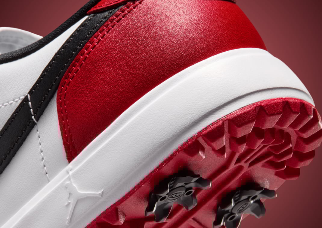 Air Jordan 1 Low Golf Spike midsole and spike details