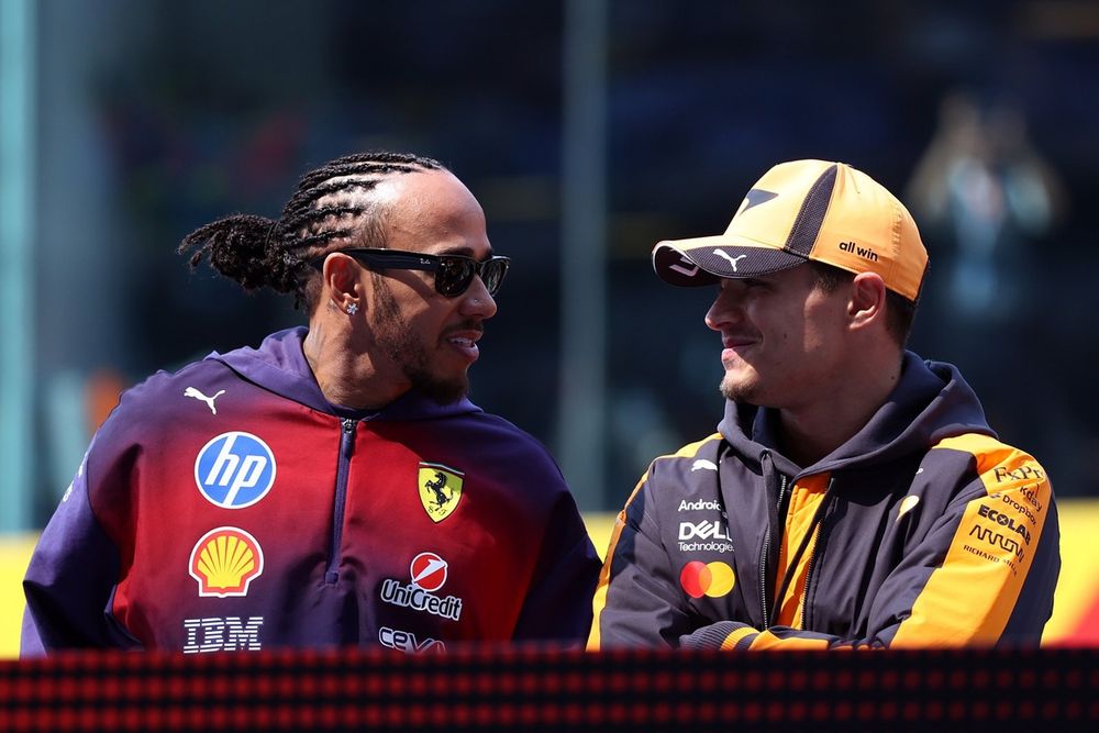 Lewis Hamilton, Ferrari, Lando Norris, McLaren