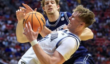 NCAA Tournament: No. 9 Utah State rallies to beat No. 8 Villanova, will face Arizona Wildcats in second round