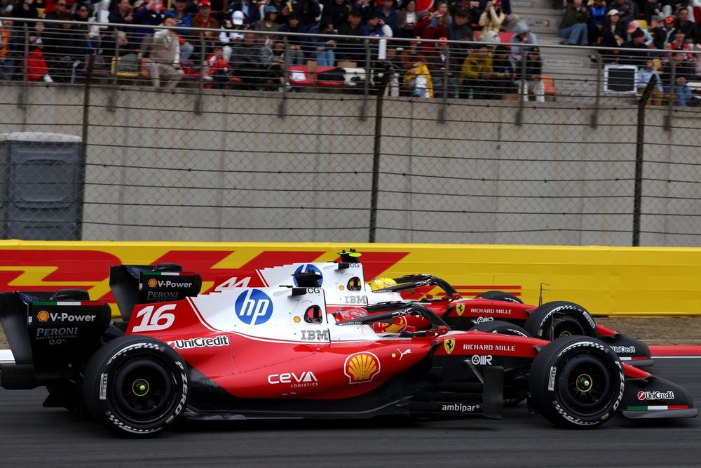 The new rules allowed both Ferraris to race wheel-to-wheel for much of the Chinese GP