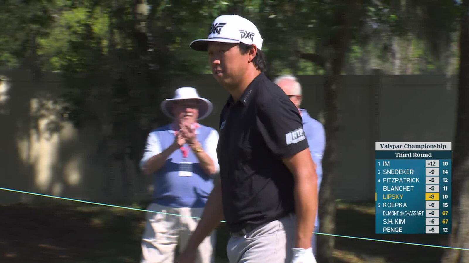 David Lipsky holes chip from rough on No. 11 at Valspar