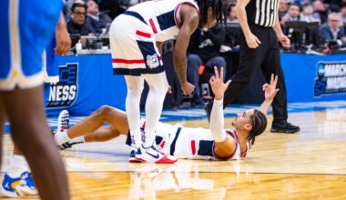 Men’s Basketball: Karaban leads No. 2 seed UConn to third Sweet Sixteen in four years, 73-57