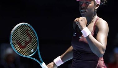 Victoria Mboko has reached the last eight in Miami, her fourth quarter-final in five events. Photo: Rob Prezioso/AAP PHOTOS