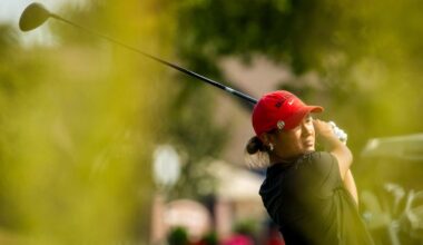Skylar Dean putting at the Brittany Kelly Classic