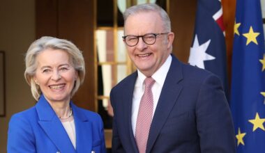 Ursula von der Leyen meets Prime Minister Anthony Albanese in Canberra; Question Time returns