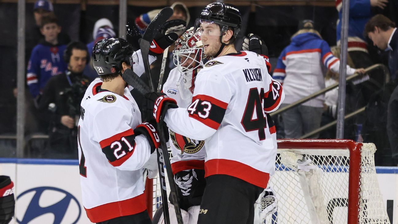 Senators hold Rangers to fewest shots by NHL team since 2003