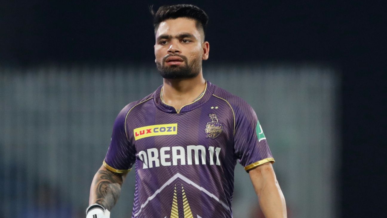 Rinku Singh named KKR's vice-captain