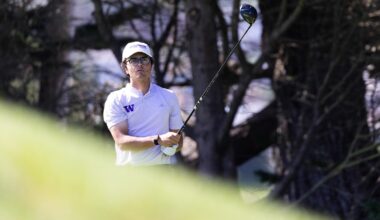 Grady Millar reads a putt at The Desimone Invitational
