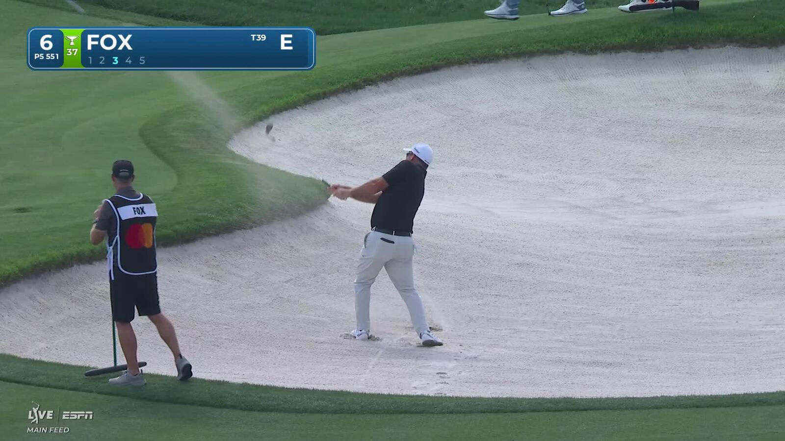 Ryan Fox chips in from 37 yards in bunker, sets up birdie on No. 6 at Arnold Palmer