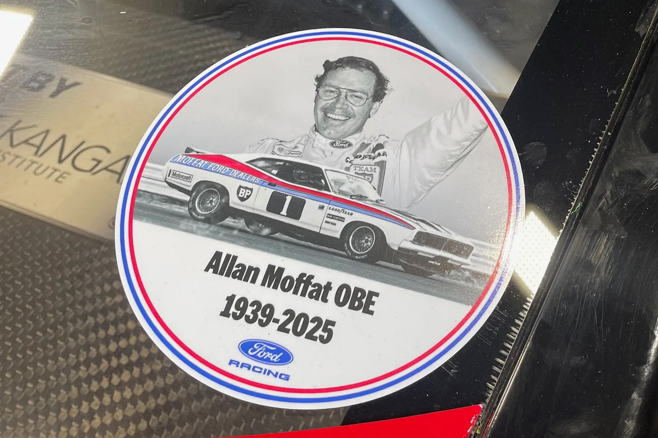 Allan Moffat tribute stickers raise $27,500 for Dementia Australia
