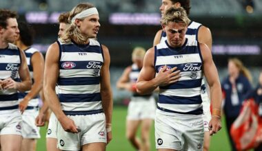 Geelong Cats midfielder Tanner Bruhn on rebuilding his career after sexual assault charges, which were dropped in November, forced him from the field in 2025.