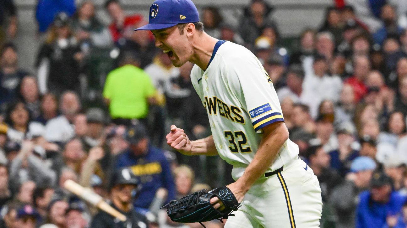 Misiorowski, Brewers tie MLB record with 20 K's vs. White Sox