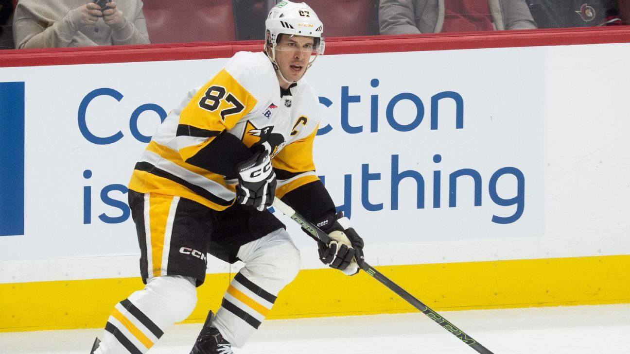 Sidney Crosby leaves Penguins' win with lower-body injury