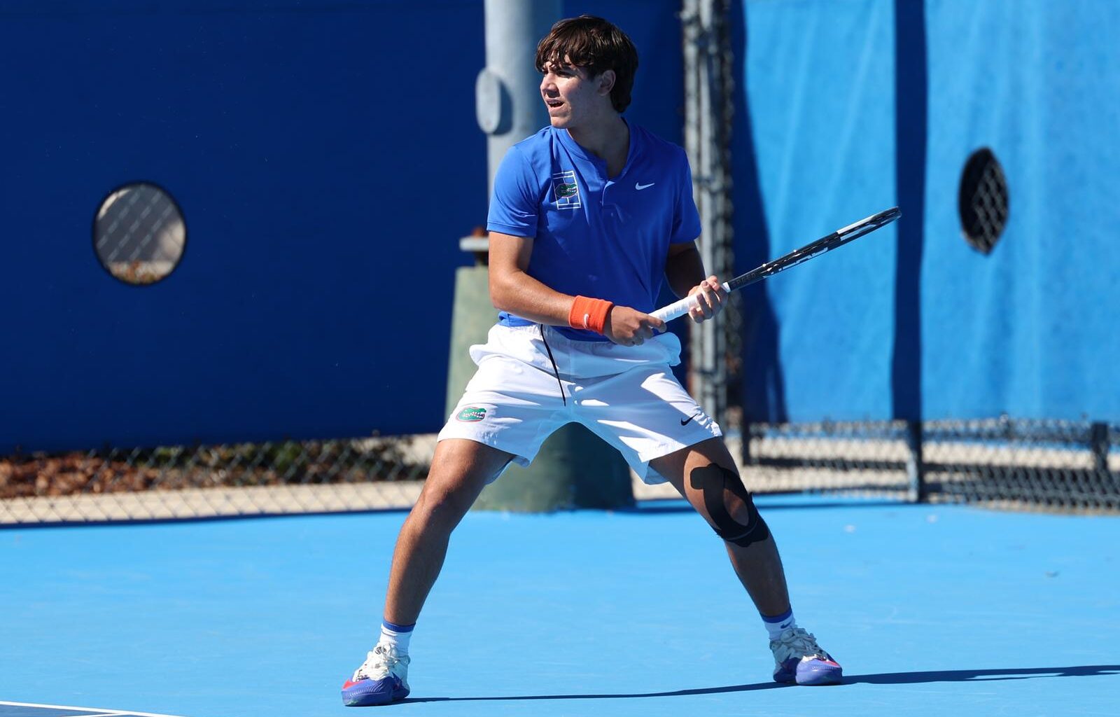 Kevin Edengren celebrating with Pablo Perez Ramos during singles.