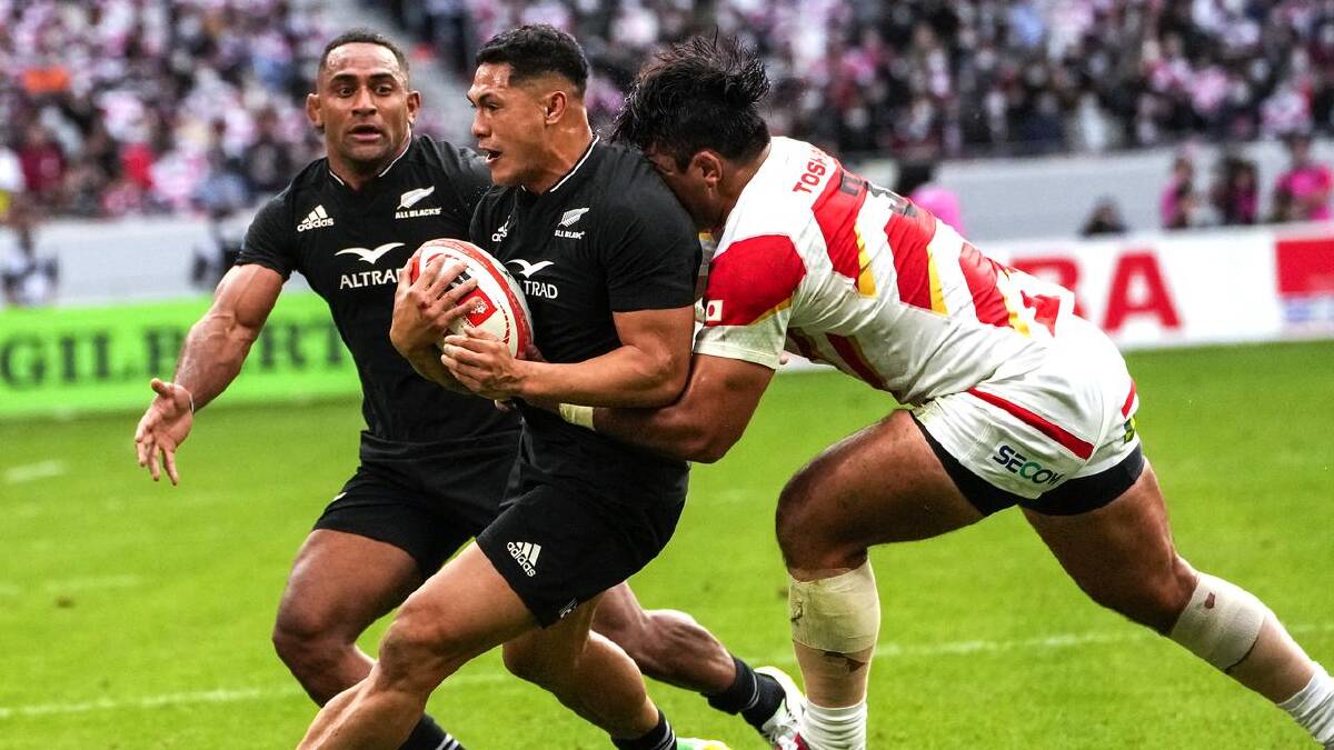 One of Roger Tuivasa-Sheck's Test matches for the All Blacks came against Japan in Tokyo. (AP PHOTO)