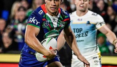 Roger Tuivasa-Sheck will leave the Warriors at the end of the 2026 NRL season, headed for England. Photo: Andrew Cornaga/AAP PHOTOS