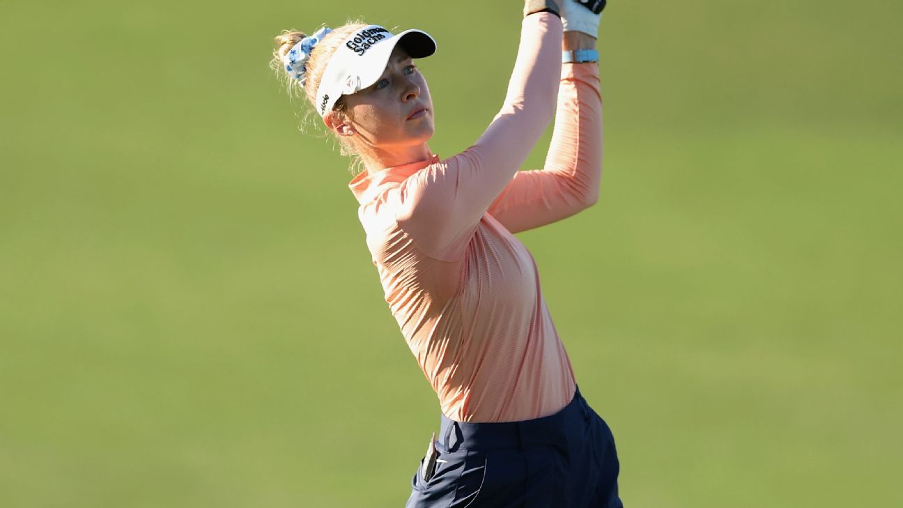 Nelly Korda hits her stride, builds 2-shot lead in Phoenix
