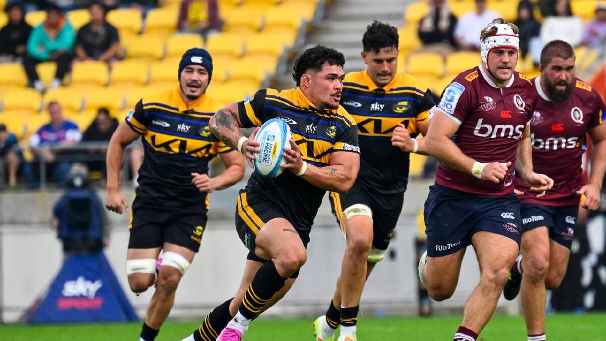 Du'Plessis Kirifi provided plenty of impact, with and without the ball. (Elias Rodriguez/AAP PHOTOS)