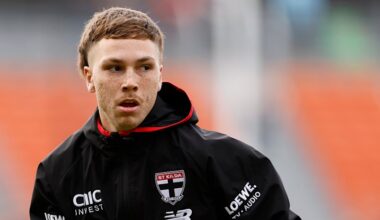 St Kilda Saints player Lance Collard investigated for using a homophobic slur for the second time