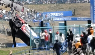 F1 news: Porsche jumps fence in Japanese GP support race