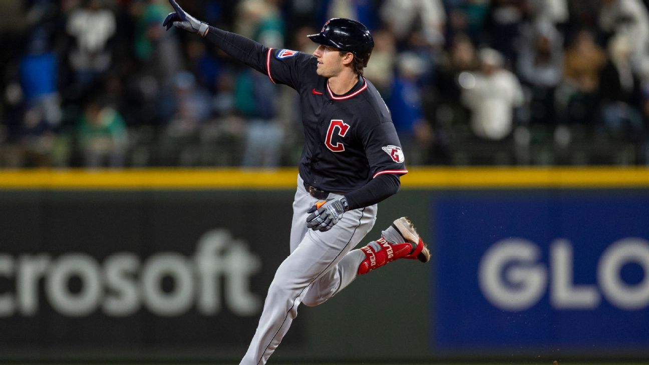 DeLauter hits 4th home run in 3rd career game in Guardians' win