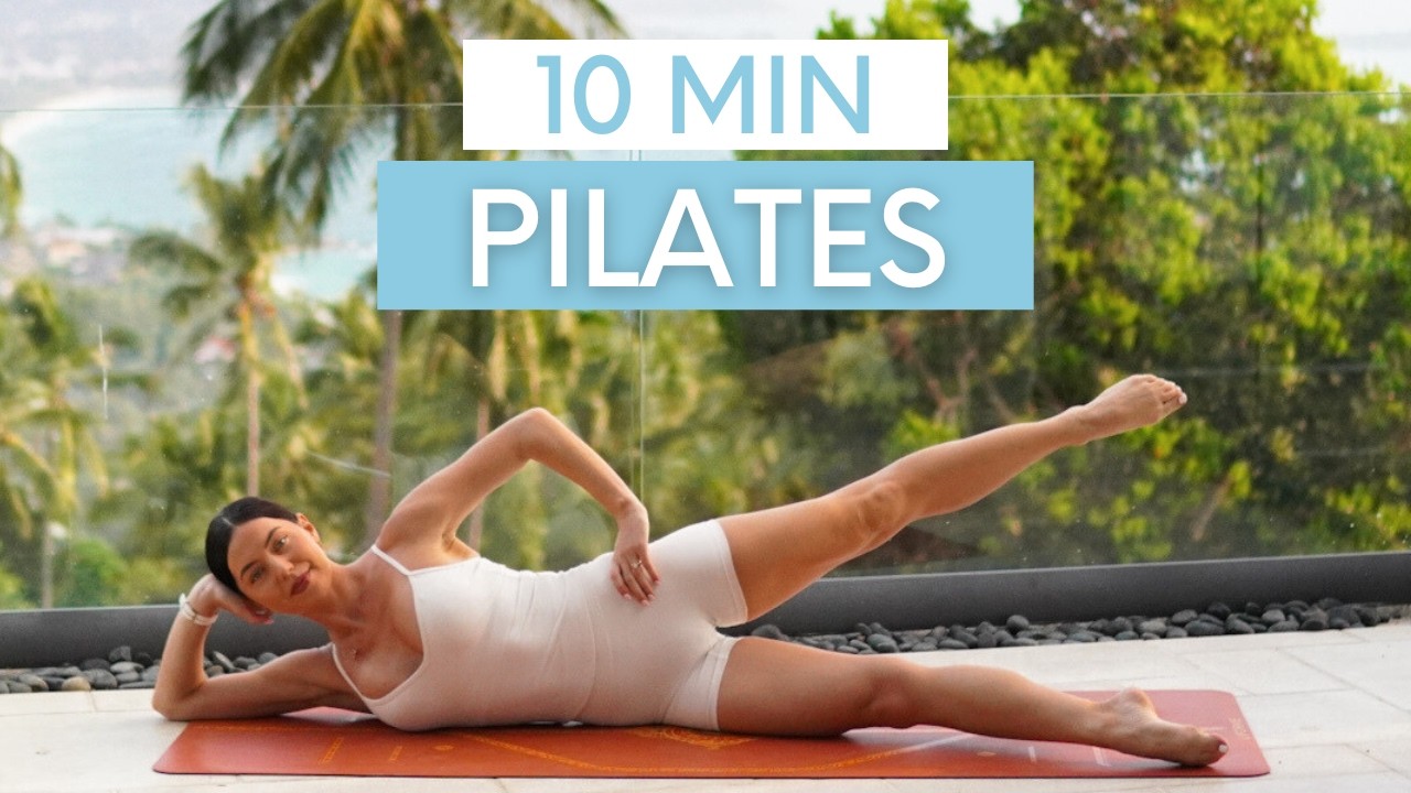 10 MIN EXPRESS PILATES WORKOUT || At-Home Mat Pilates (Moderate) - YouTube