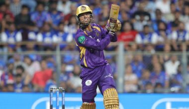 Rahane, Raghuvanshi fifties lift KKR to 220