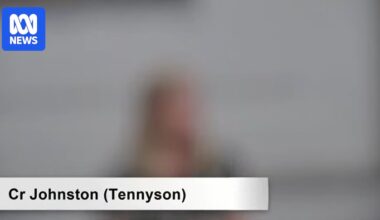 Local government politicians blurred during Brisbane City Council meeting livestream