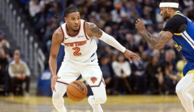 Knick guard Miles McBride returns from core injury vs. OKC