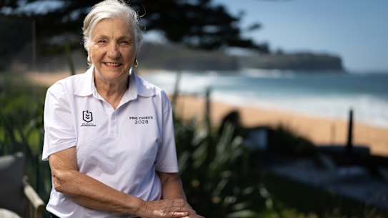 PNG Chiefs chair Catherine Harris at her Newport home.