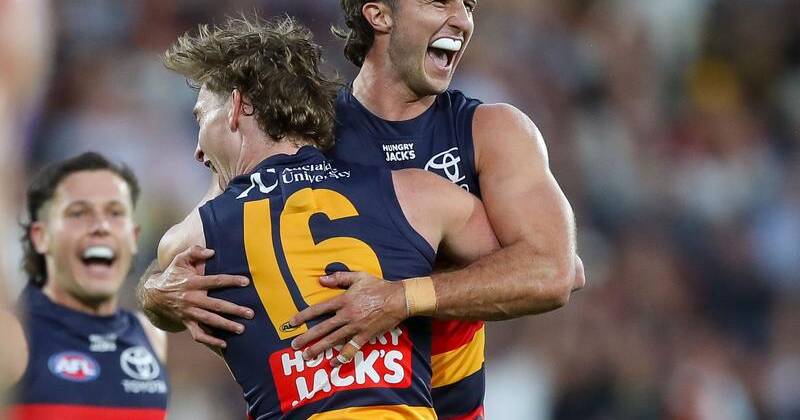 Delayed concussion symptoms mean Jordon Butts will miss the Crows' next two matches. Photo: Matt Turner/AAP PHOTOS