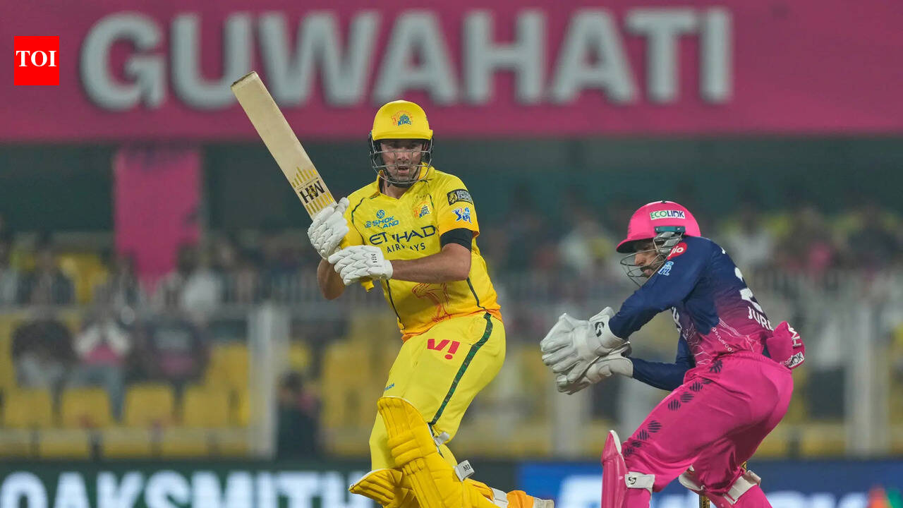 CSK's Jamie Overton surpasses MS Dhoni, sets new record in defeat vs RR | Cricket News