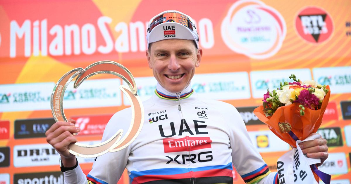 Pogačar won Milan-Sanremo on a damaged frame