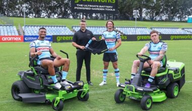 Greenworks powers up Sharks as NRL shorts sponsor